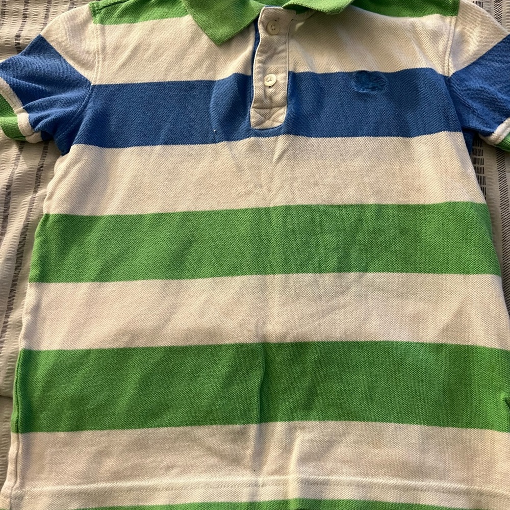 Old Navy polo shirt stripes size 5